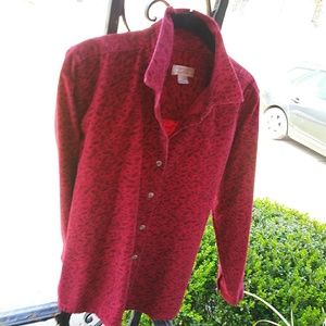 Christopher@ Banks Ladies berry cord blouse/ shirt